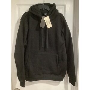 Vntg Regal Wear Men's Black Long Sleeved Pull Over Hoodie 2XL